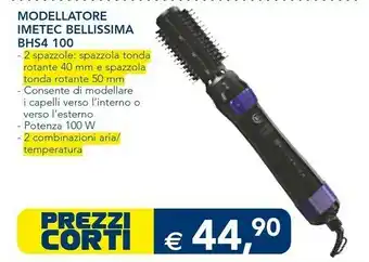 Esselunga Imetec BHS4 100 Spazzola Ad Aria Calda Caldo Nero, Blu 1,8 M 1000 W offerta