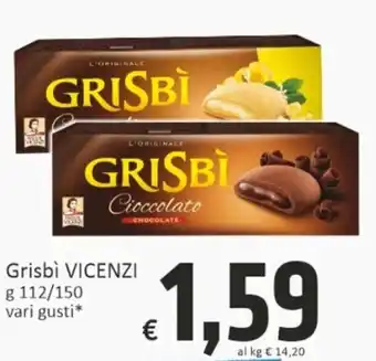 Paghi Poco Vicenzi Grisbì 112/150 g offerta