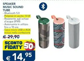 Esselunga Speaker Music Sound Tube offerta