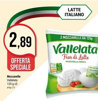 Supermercati Gulliver Vallelata Mozzarella offerta