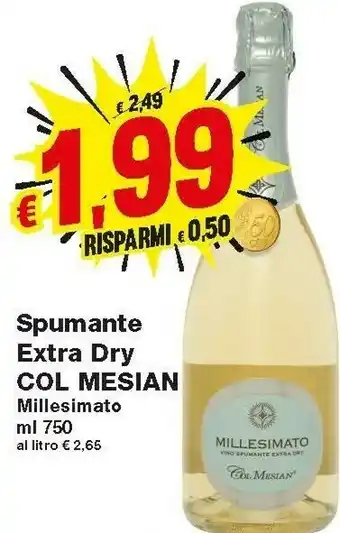 Prix Quality Millesimato Spumante offerta