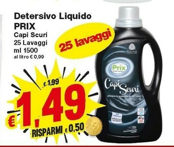Prix Quality Detersivo lavatrice offerta