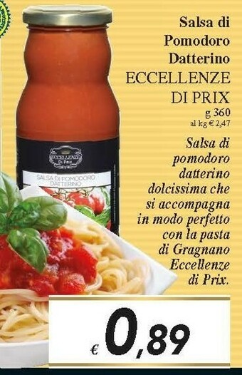 Prix Quality Passata di pomodoro offerta