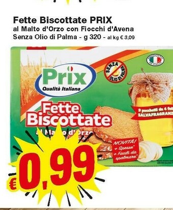 Prix Quality Fette biscottate offerta