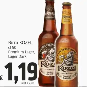 Paghi Poco Kozel Birra 50 cl Premium Lager, Lager Dark offerta