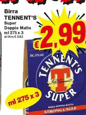 Prix Quality Tennent's Birra offerta
