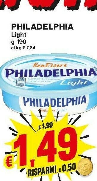 Prix Quality Philadelphia Formaggio spalmabile offerta