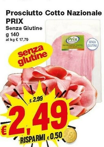 Prix Quality Prosciutto cotto offerta