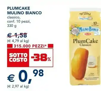 Esselunga Mulino Bianco PlumCake Classico 330 G(ml) offerta