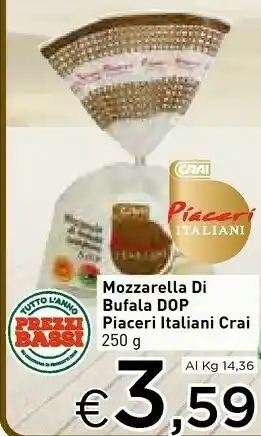 Crai Crai Mozzarella Di Bufala offerta