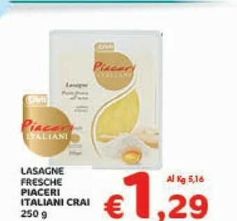 Crai Crai Lasagne Fresche Piaceri Italiani offerta