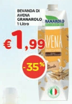 Crai Granarolo Avena Gusto Rotondo 1000 G(ml) offerta