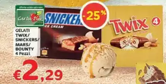 Mars Mars Gelati Twixi Snickers / Bounty