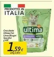 Carrefour Market Ultima Crocchette Cat Line Bisegni Specifici offerta