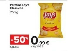 Carrefour Market Lays Patatine Classiche offerta