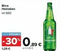 Carrefour Market Heineken Birra 660 G(ml) offerta