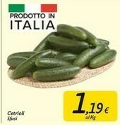 Carrefour Cetrioli offerta