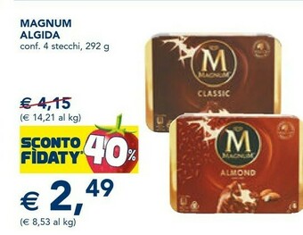 Esselunga Algida Magnum offerta