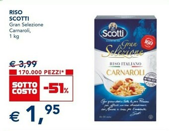 Esselunga Scotti Riso Carnaroli 1000 G(ml) offerta
