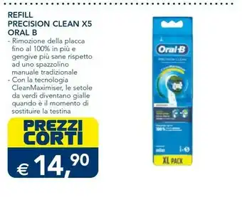 Esselunga Oral b Refill Precision Clean X5 offerta
