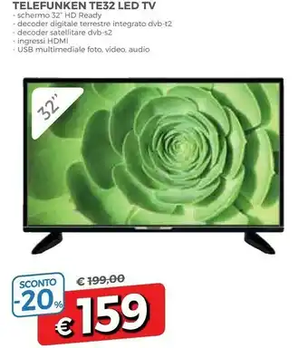 A&O Telefunken Tv Led 32 offerta