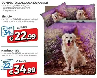 A&O Completo lenzuola offerta