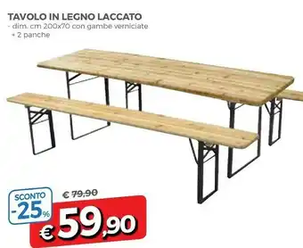 Tavolo in legno laccato