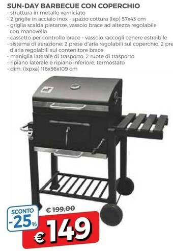 Famila Barbecue con coperchio offerta