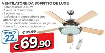 Famila Ventilatore da soffitto offerta
