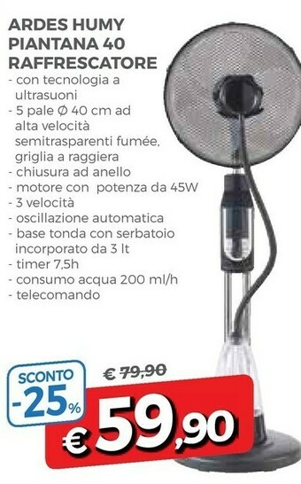 Famila Ardes Ventilatore offerta