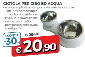 Famila Ciotola per cibo e acqua offerta