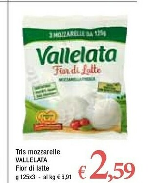 Famila Vallelata Mozzarella offerta