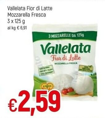 Famila Vallelata Mozzarella offerta