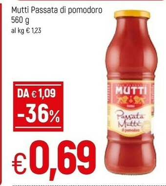 Famila Mutti Passata di pomodoro offerta