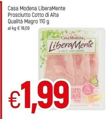 Famila Casa Modena Prosciutto cotto offerta