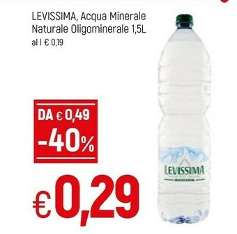 Famila Levissima Acqua offerta