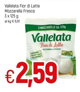 Famila Vallelata Mozzarella offerta