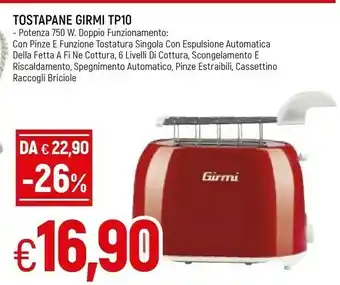 Famila Girmi Tostapane offerta