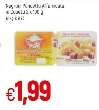 Famila Negroni Pancetta offerta