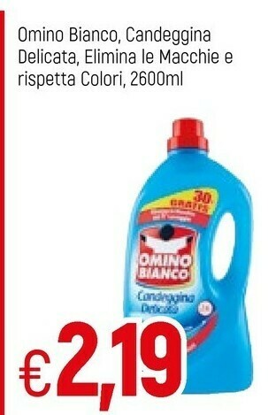 Famila Omino Bianco Detersivo lavatrice offerta