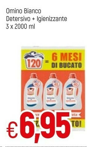 Famila Omino Bianco Detersivo lavatrice offerta