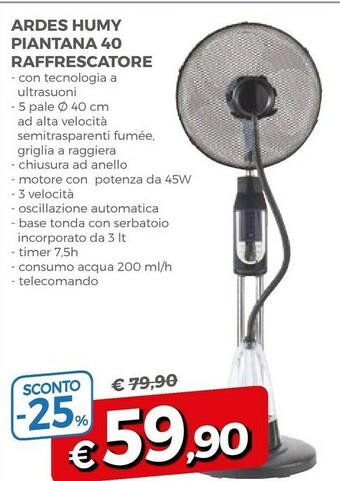 Famila Ardes Ventilatore offerta