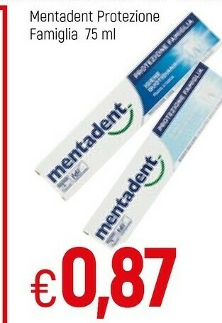 Famila Mentadent Dentifricio offerta