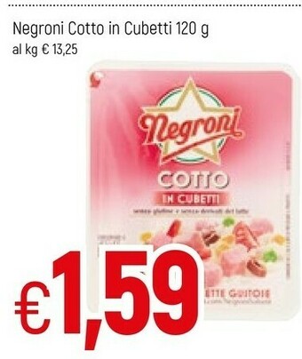 Famila Negroni Prosciutto cotto offerta