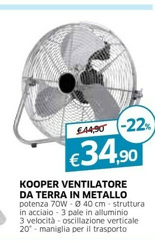 Galassia Kooper Ventilatore offerta