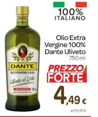 Dante Uliveto Olio Extra Vergine 100% 750 ml