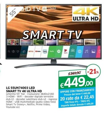 Galassia LG Tv led 32 offerta