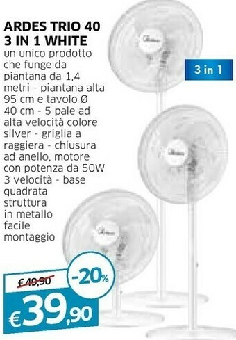 Galassia Ardes Ventilatore offerta