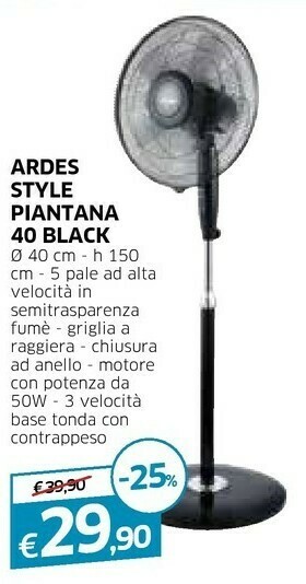 Galassia Ardes Ventilatore offerta