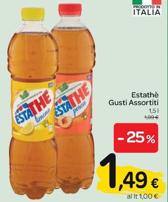 Carrefour Express Estathè Gusti Assortiti 1,5 l offerta